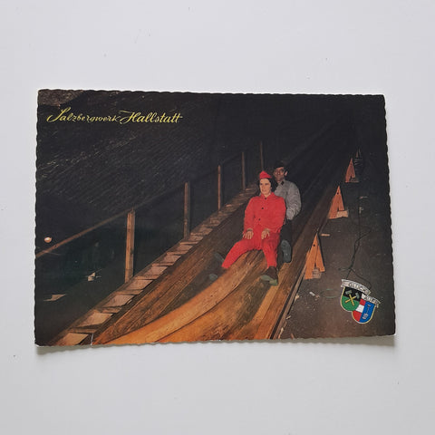 AK Salzbergwerk Hallstatt. Rutschfahrt.