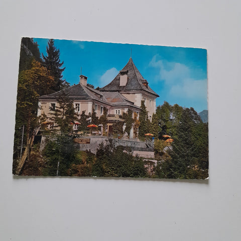 AK Rudolfsturm Berggasthof bei der Bergstation der Hallstätter Salzberg Seilbahn.