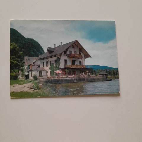 AK Gasthof Pension Gosaumühle am Hallstättersee. Post Steeg.