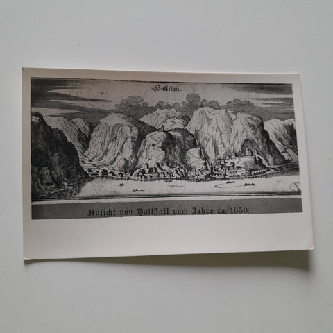 AK Ansicht von Hallstatt vom Jahre ca. 1650.