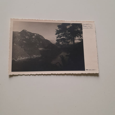 AK Hallstatt am Morgen von der Hirschen Alm.