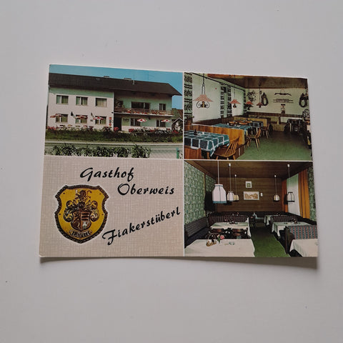 AK Oberweis bei Gmunden. Gasthof Oberweis mit Fiakerstüberl. Pächter: H. u. E. Mayerl.