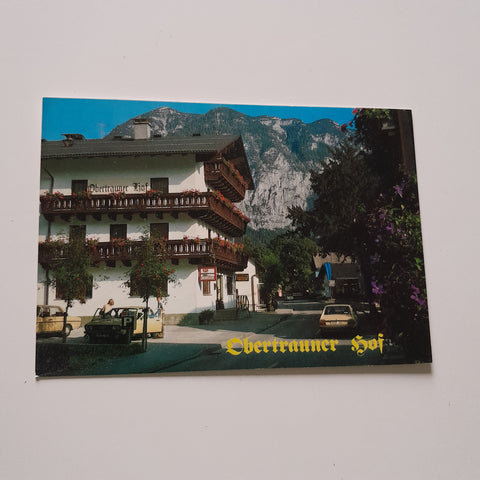 AK Obertraun 90. Gasthof Restaurant Obertraunerhof. Familie Aumüller.
