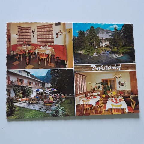 AK Obertraun. Gasthof Pension Dachsteinhof. Herta Höll.