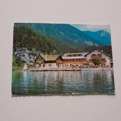 AK Obertraun. Hotel Pension Seecafe Hemetsberger.