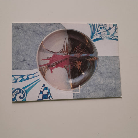 AK Wandteller. Ingrid Kramesberger Atelier Dichtelmühle Pinsdorf/Gmunden, Kufhausstraße 23.