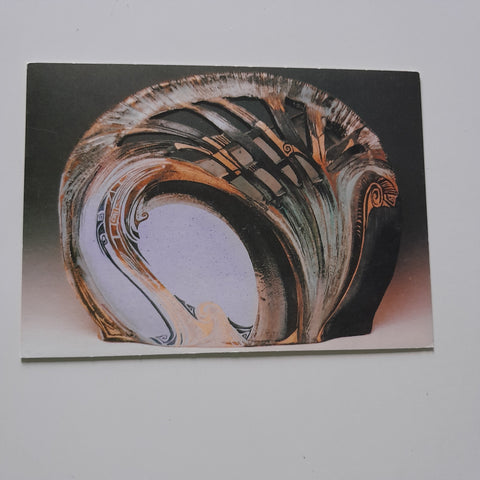 AK Vase Aufbruch. Internationale Biennale Vallauris 1990. Ingrid Kramesberger Atelier Dichtelmühle Pinsdorf/Gmunden, Kufhausstraße 23.