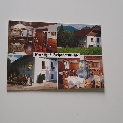 AK Scharnstein. Gasthof Schobermühle Fam. Gillesberger.