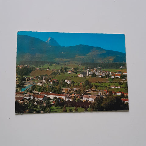 AK Scharnstein mit dem Traunstein.