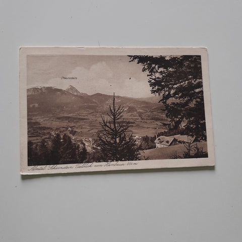 AK Almtal, Scharnstein. Talblick vom Hambauer. (1923)