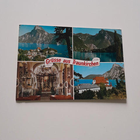 AK Grüsse aus Traunkirchen.