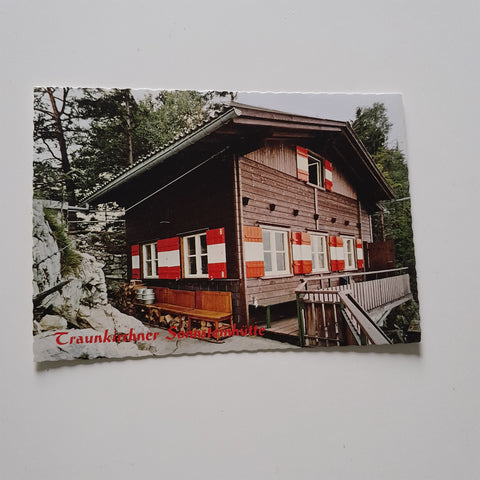 AK Traunkirchner Sonnsteinhütte. Hütte der Kameradschaft des Bergrettungsdienstes Traunkirchen.