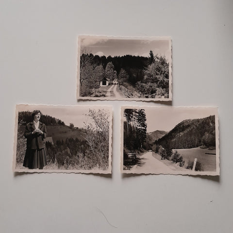 3 Fotos "Wanderung um Rein, Pleschkogel usw." (1961)