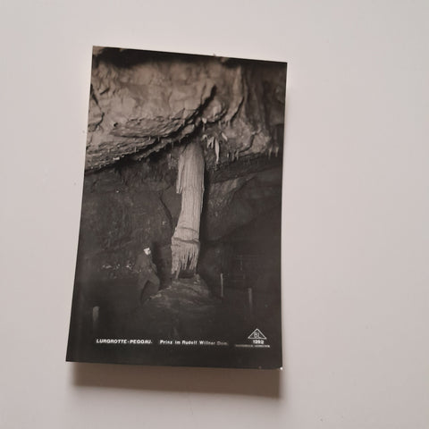 AK Lurgrotte Peggau. Prinz im Rudolf Willner Dom. (1934)
