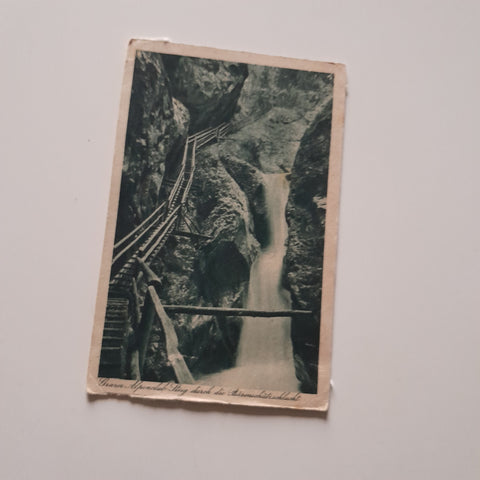 AK Grazer Alpenclub-Steig durch die Bärenschützklamm.