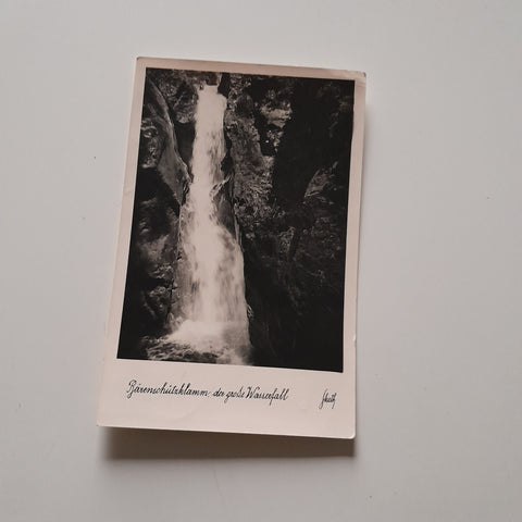 AK Bärenschützklamm der große Wasserfall.
