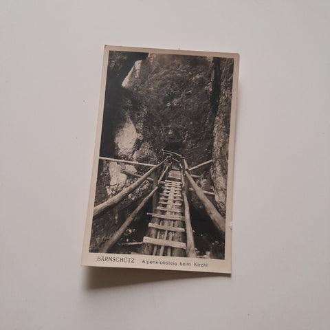 AK Bärnschütz. Alpenklubsteig beim Kirchl.