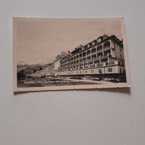 AK Stolzalpe. Kurhaus mit niederen Tauern. (1940)