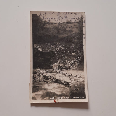 AK Turrach. Verkehrsauto b. Hohen Steg.