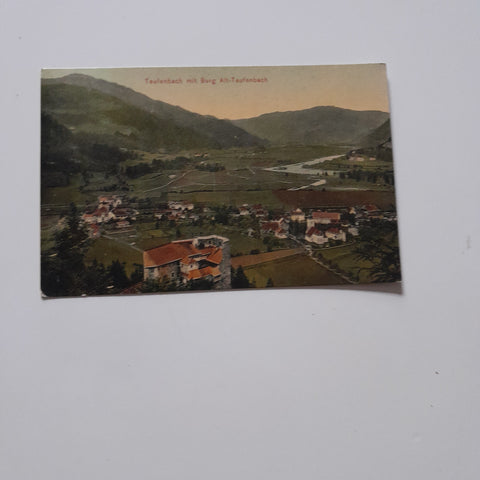 AK Teufenbach mit Burg Alt-Teufenbach.