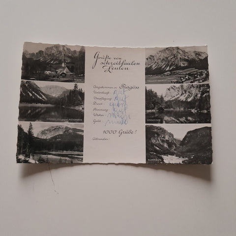 AK Tragöss. Grüße von schreibfaulen Leuten.