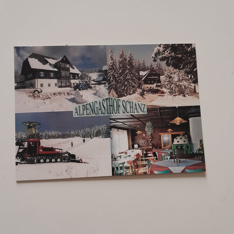 AK Alpengasthof Schanz Manfred & Melitta Krenn. Fochnitz 27. Fischbach.