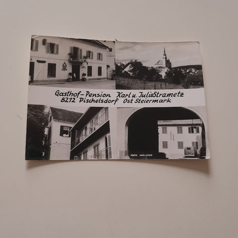 AK Pischelsdorf. Gasthof Pension Karl u. Julia Strametz.