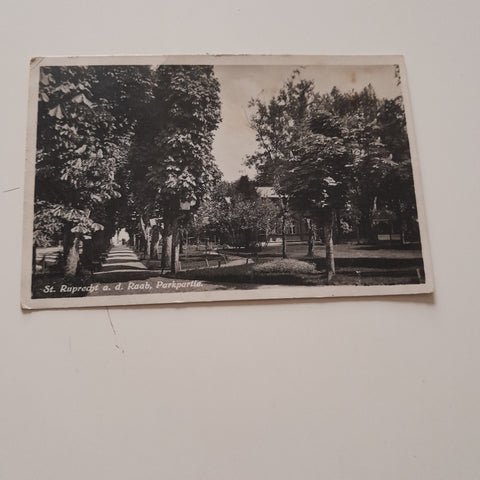 AK St. Ruprecht an der Raab. Parkpartie. (1928)