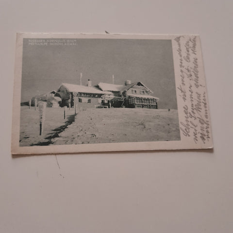 AK Rosegger Alpenhaus. Pretulalpe. Skihütte Österreichischer Wintersport-Club.