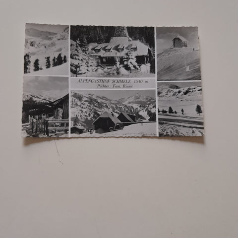 AK Alpengasthof Schmelz. Pächter: Fam. Rieser.