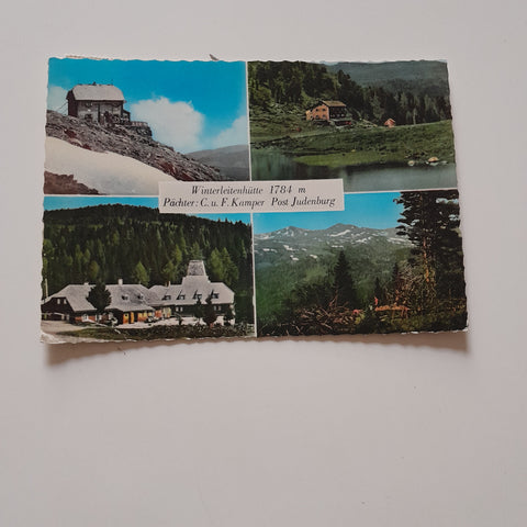 AK Winterleitenhütte. Pächter: C. u. F. Kamper. Judenburg.