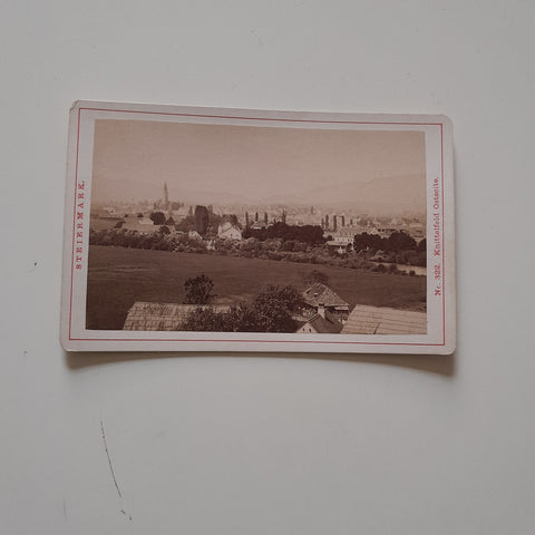 Hartkartonfoto Knittelfeld. Ostseite.