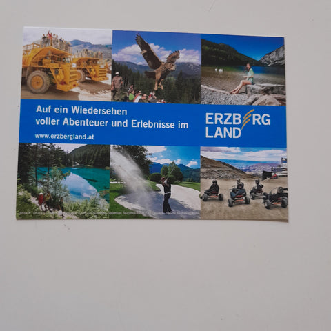 AK Auf ein Wiedersehen voller Abenteuer und Erlebnisse im Erzbergland.