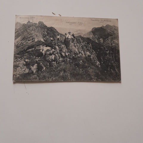AK Trenchtling mit Hochturm. Griesmauer. Polstergipfel Pribitz. (1912-13)
