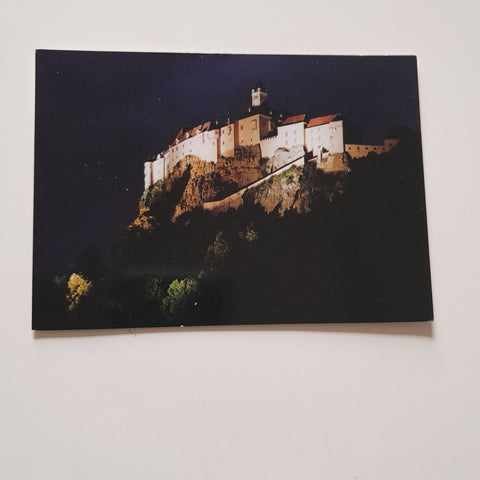 AK Nachtaufnahme der Riegersburg.