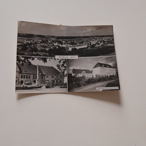 AK Feldbach. Mariahilfsäule. Landesberufsschule.