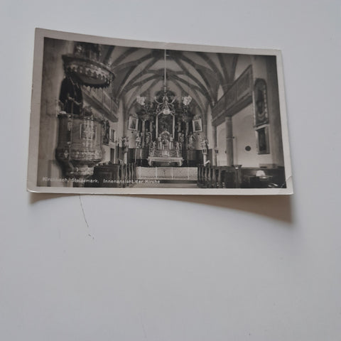 AK Kirchbach. Innenansicht der Kirche. (1926)