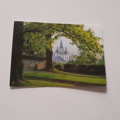 AK Mariazell. Basilika vom Kalvarienberg.