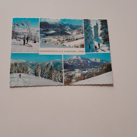 AK Wintersportplatz Mariazell.