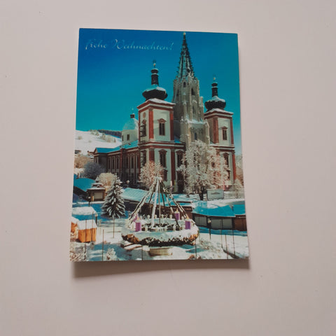 AK Außenansicht der Basilika Mariazell.