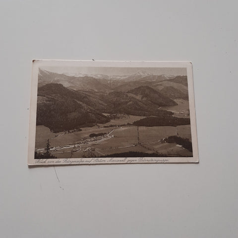 AK Blick von der Bürgeralpe auf Station Mariazell.