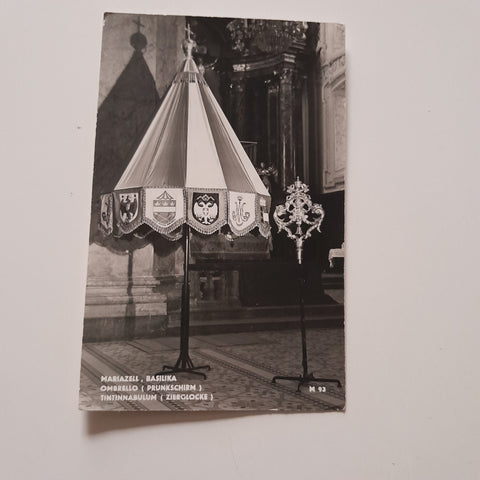 AK Mariazell. Basilika Prunkschirm, Zierglocke.