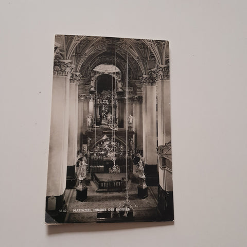AK Mariazell. Inneres der Basilika.