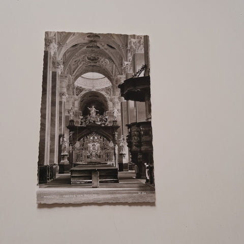AK Mariazell. Inneres der Basilika.