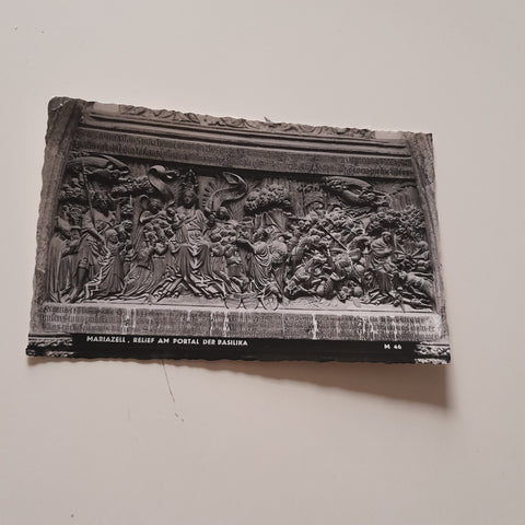 AK Mariazell. Relief am Portal der Basilika.