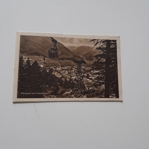 AK Mariazell mit Schwebebahn.