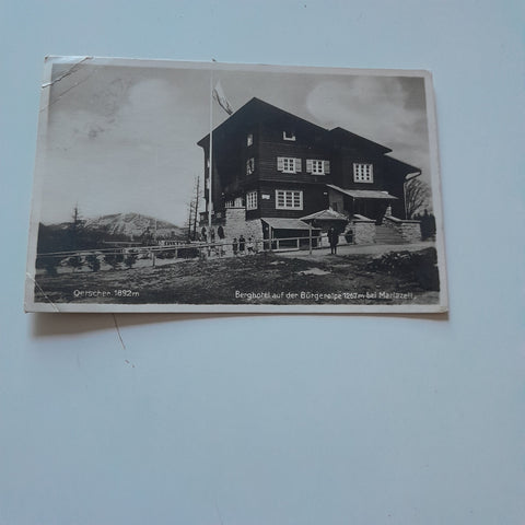 AK Berghotel auf der Bürgeralpe bei Mariazell. (1929)