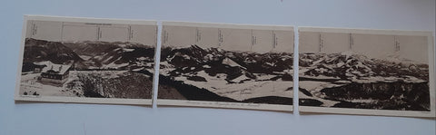 AK Panorama von der Bürgeralpe bei Mariazell. (3teilig Teile wurden getrennt)