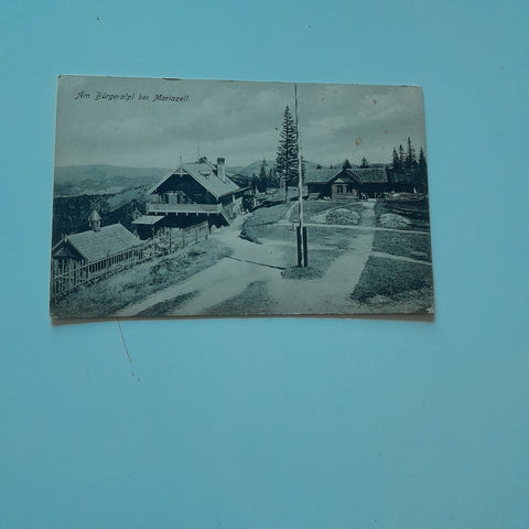 AK Am Bürgeralpl bei Mariazell. (1909-10)