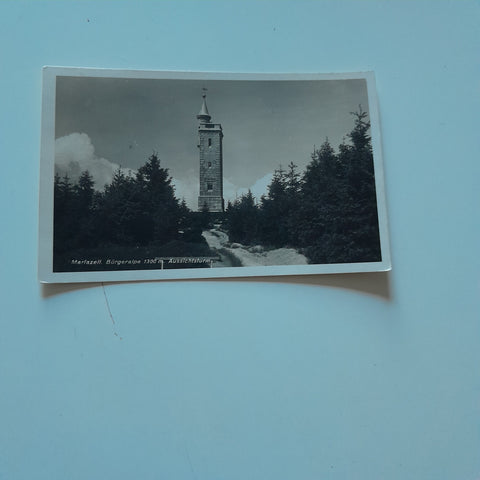 AK Mariazell. Bürgeralpe Aussichtsturm. (1930)